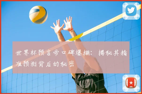世界杯预言帝口碑爆棚：揭秘其精准预测背后的秘密